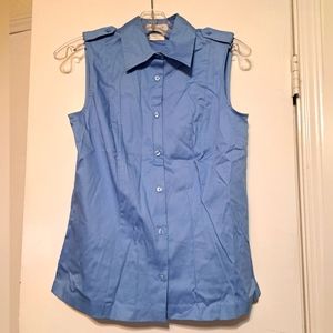 Van Heusen Sleeveless Button Down Blouse